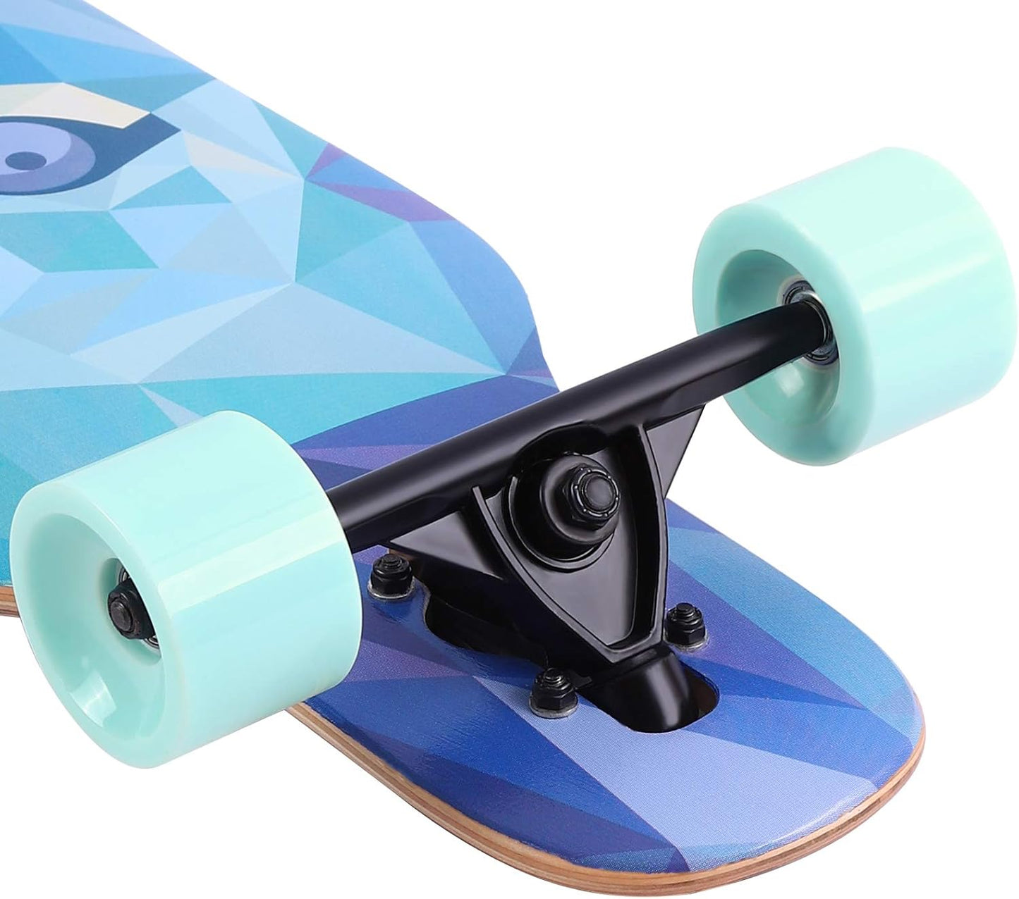 41 Inch Freeride Longboard Drop through Skateboard 8 Ply Canadian Maple Complete Cruiser for Cruising, Carving, Free-Style and Downhill