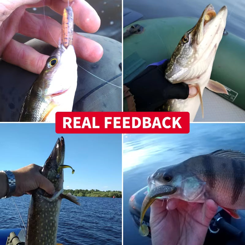 Easy Shiner Fishing Lures 50Mm 65Mm 75Mm 100Mm Wobblers Carp Fishing Soft Lures Silicone Artificial Plastic Baits