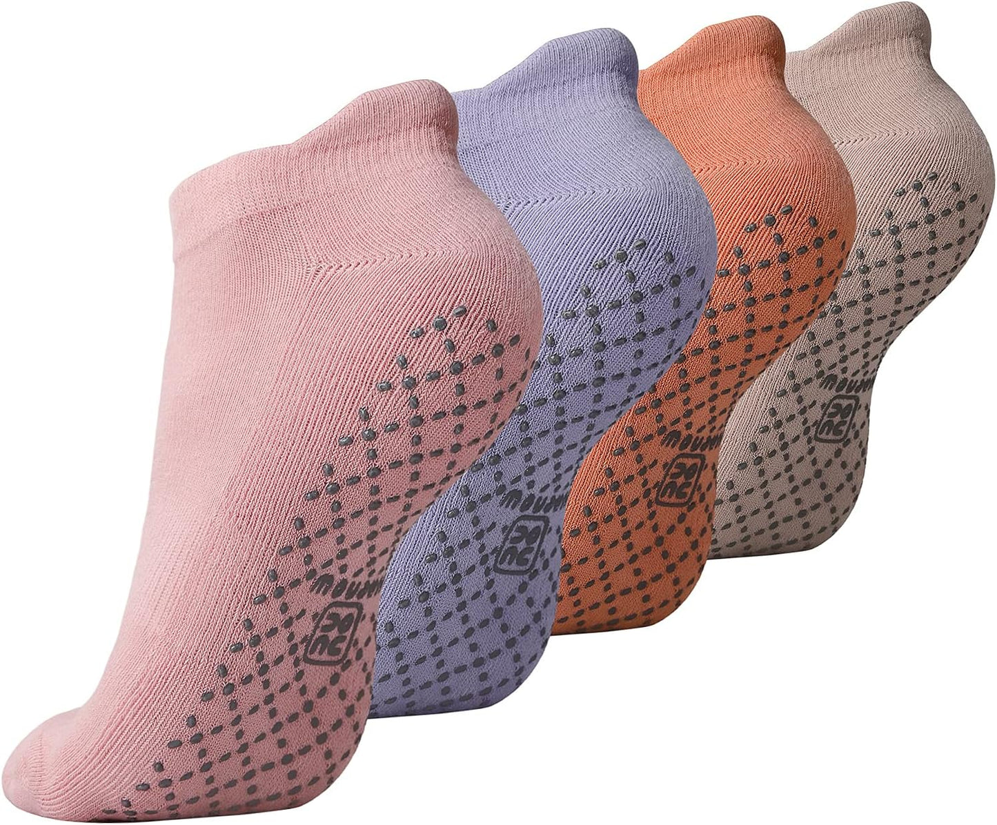 Unisex Non Slip Grip Socks with Cushion for Yoga Pilates Barre Home & Hospital