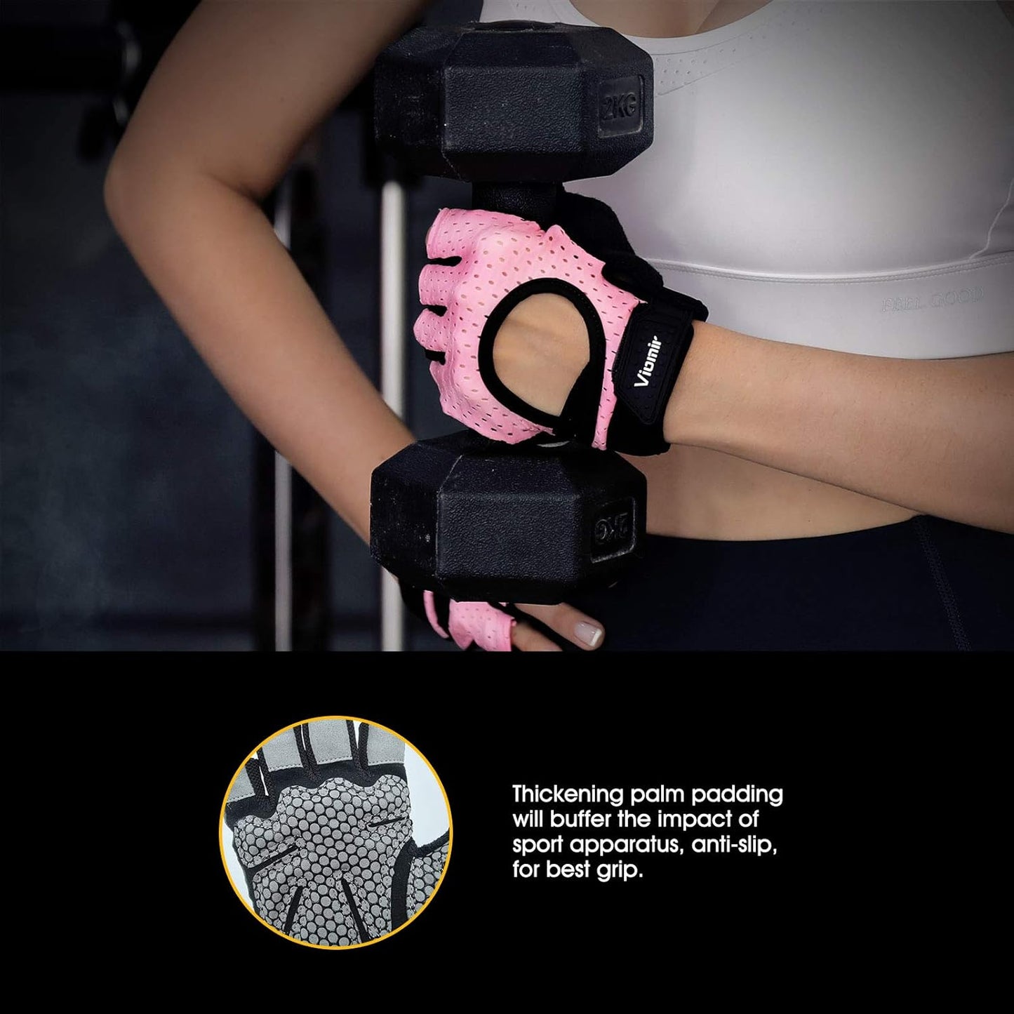 Workout Gloves for Men and Women, Weight Lifting Gloves with Wrist Wraps Support for Gym Training, Full Palm Protection for Fitness, Weightlifting, Exercise, Hanging, Pull Ups