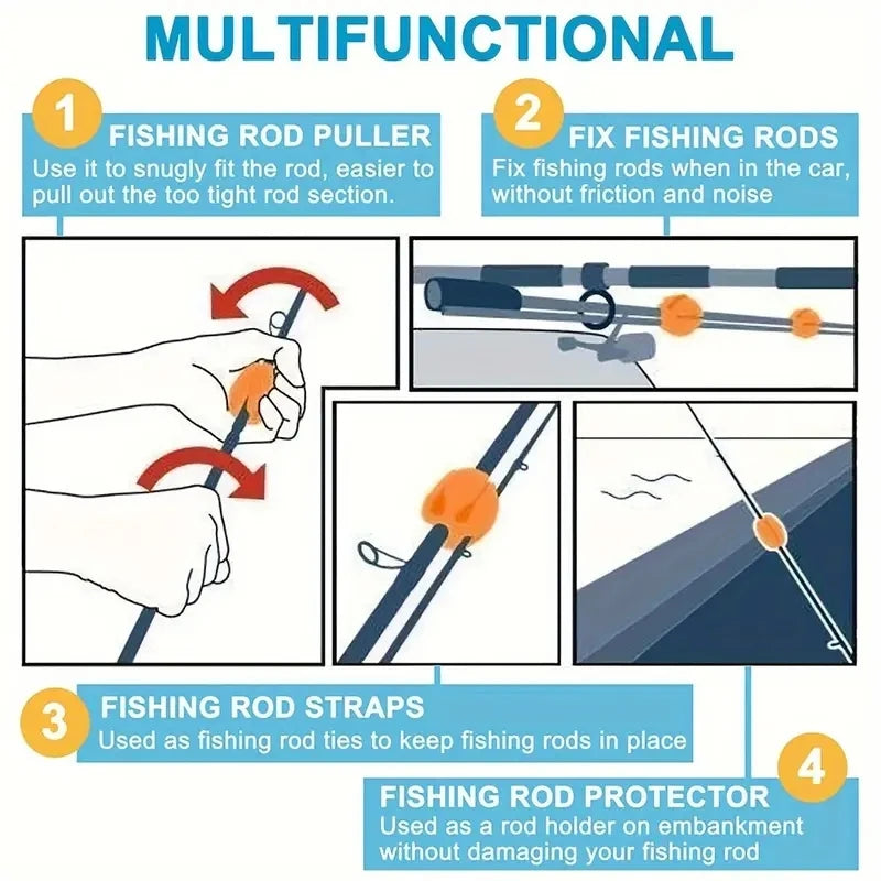 Rod Ball Retaining Clip Rod Holder Protector Storage Device Fishing Equipment Fishing Tools
