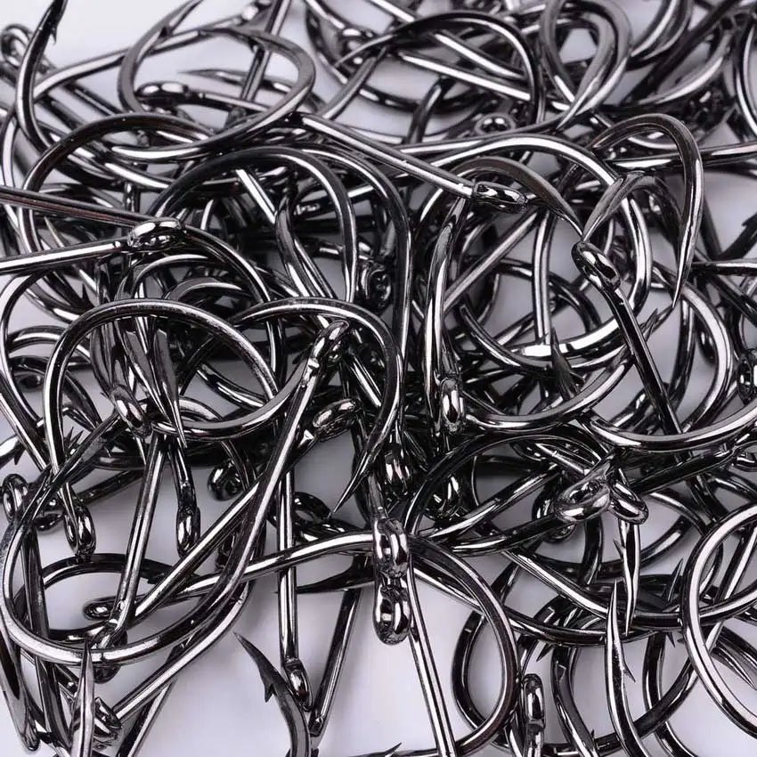 50Pcs / 20Pcs / Box Circle Carp Eyed Fishing Hook Size 2-22# Ring Eye Japan Fishhooks Fishing Hooks Single Jig Fish Hook Tackle