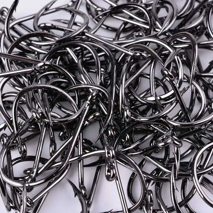 50Pcs / 20Pcs / Box Circle Carp Eyed Fishing Hook Size 2-22# Ring Eye Japan Fishhooks Fishing Hooks Single Jig Fish Hook Tackle