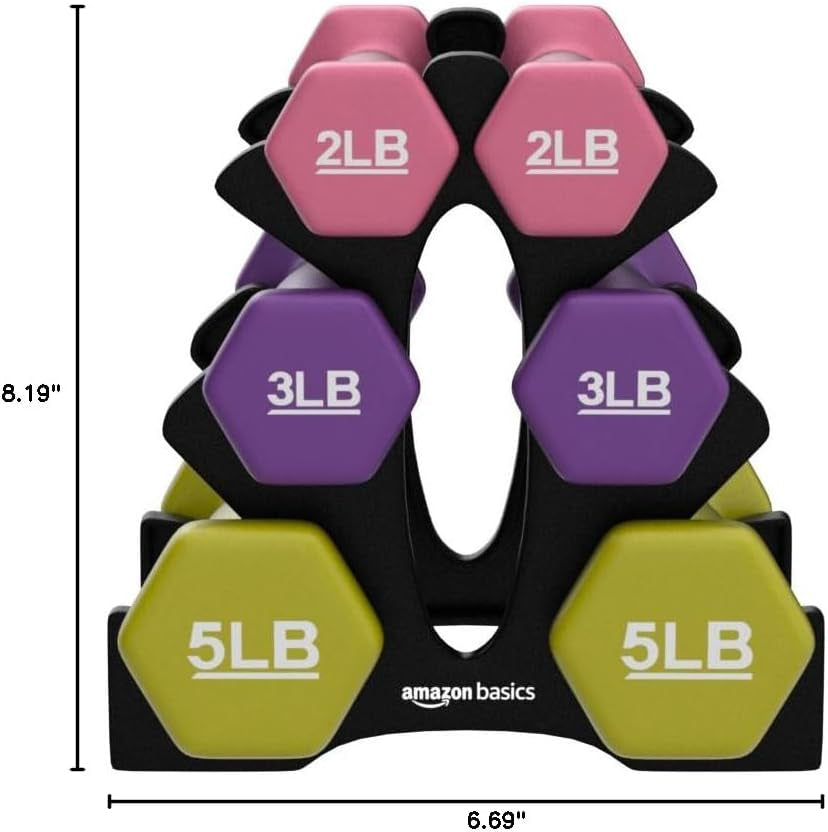 Neoprene Dumbbell Weights for Fitness and Muscle Conditioning