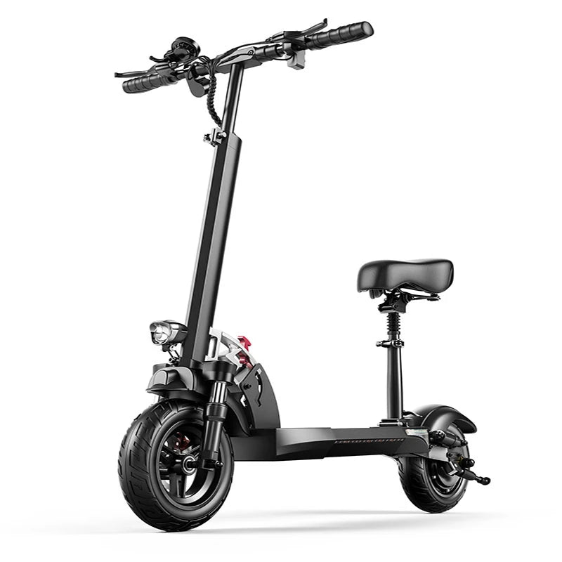[USA DIRECT] WQ-HVD Electric Scooter 48V 15Ah Battery 800W Motor 10Inch Tires 40-50KM Max Mileage 150KG Max Load Folding E-Scooter W/ Seat