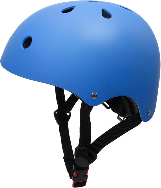 Adjustable Multi-Sport Toddler Helmet for Ages 2-8, Lightweight Bicycle and Skateboard Safety Gear in Three Sizes for Children and Youth 8-14