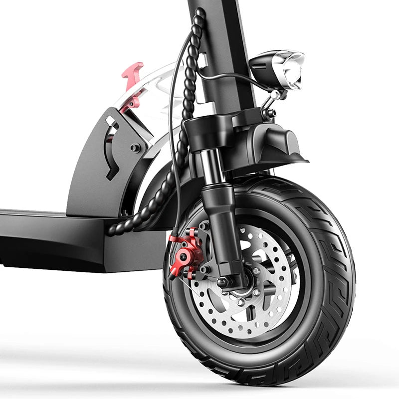 [USA DIRECT] WQ-HVD Electric Scooter 48V 15Ah Battery 800W Motor 10Inch Tires 40-50KM Max Mileage 150KG Max Load Folding E-Scooter W/ Seat