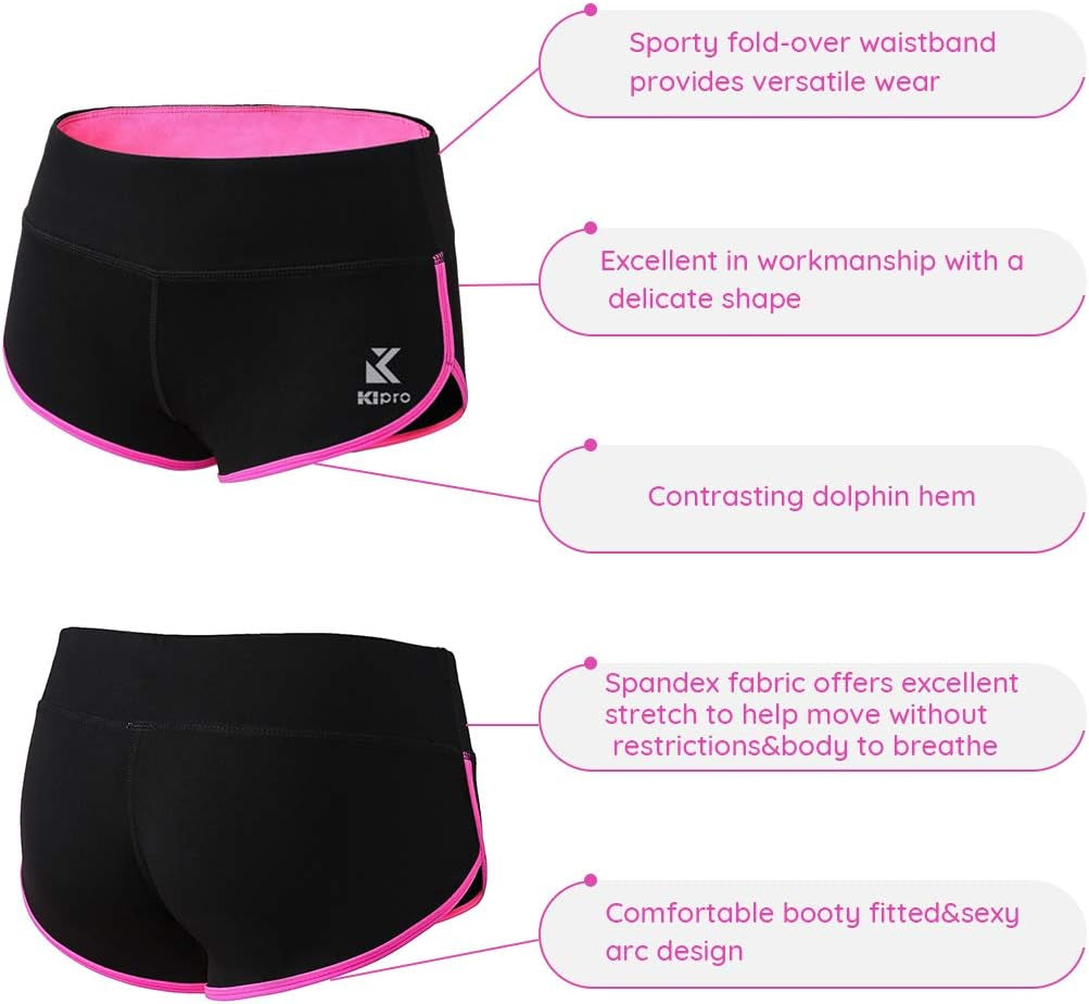 Women's Performance Active Shorts for Fitness, Yoga, and Running
