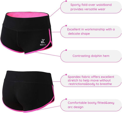 Women's Performance Active Shorts for Fitness, Yoga, and Running