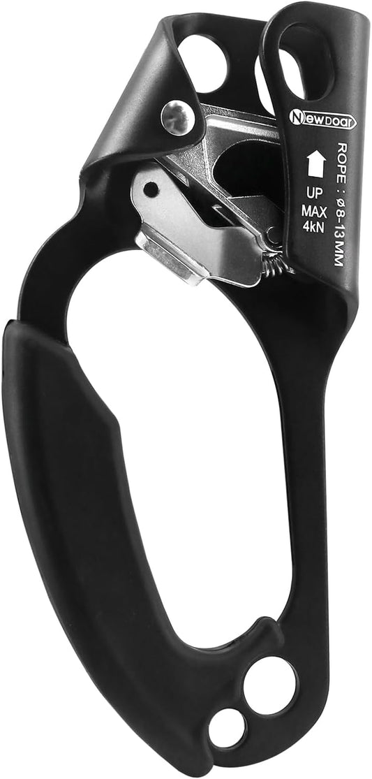 UIAA & CE Certified Hand Ascender Rock Climbing Tree Arborist Rappelling Gear Equipment Rope Clamp for 8~13MM Rope