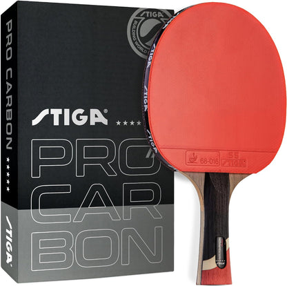Professional Carbon Performance Table Tennis Racket with Advanced Carbon Technology for Tournament Play - Available in Red and Blue