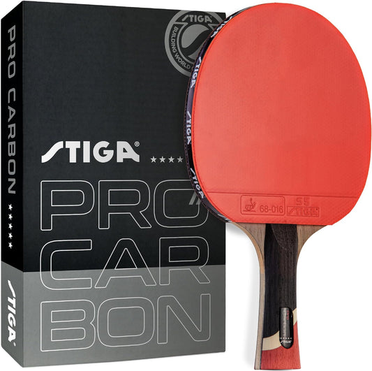 Professional Carbon Performance Table Tennis Racket with Advanced Carbon Technology for Tournament Play - Available in Red and Blue
