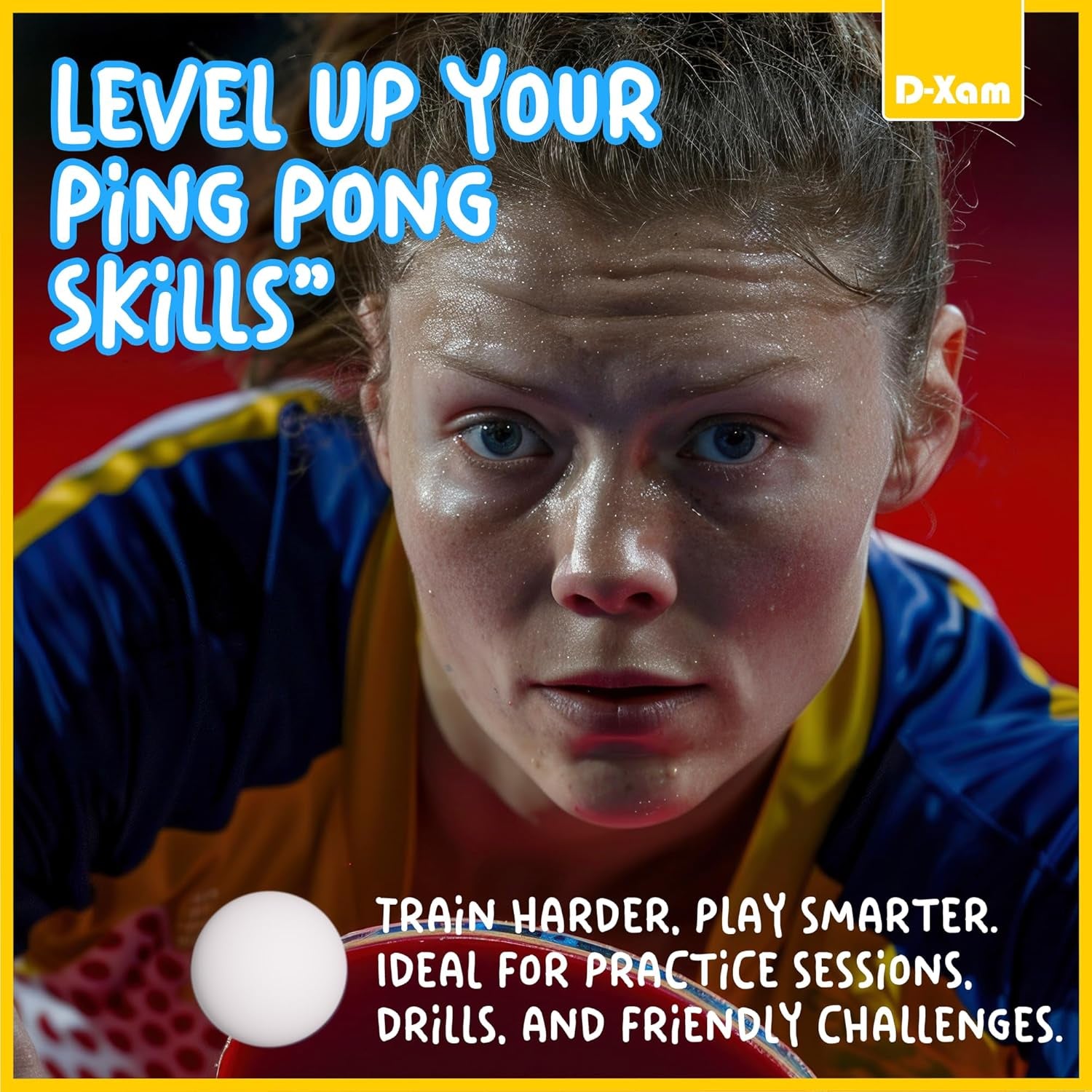 Ping Pong Balls White 15 or 50 Pack, Professional ABS Table Tennis Ball 1 Star 40Mm Official Size + Weight, for Training & Practice - Durable High Performance
