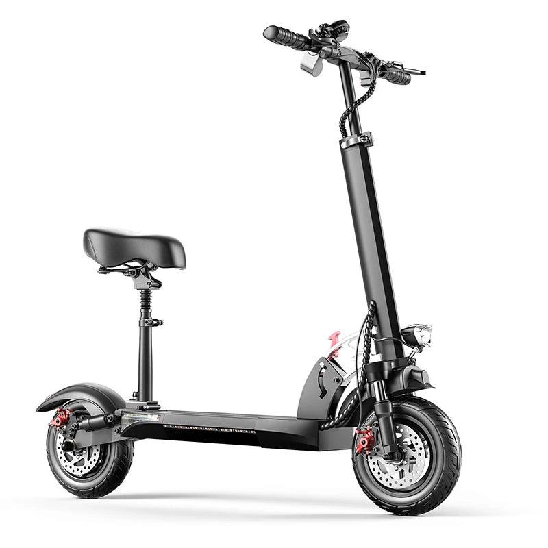 [USA DIRECT] WQ-HVD Electric Scooter 48V 15Ah Battery 800W Motor 10Inch Tires 40-50KM Max Mileage 150KG Max Load Folding E-Scooter W/ Seat