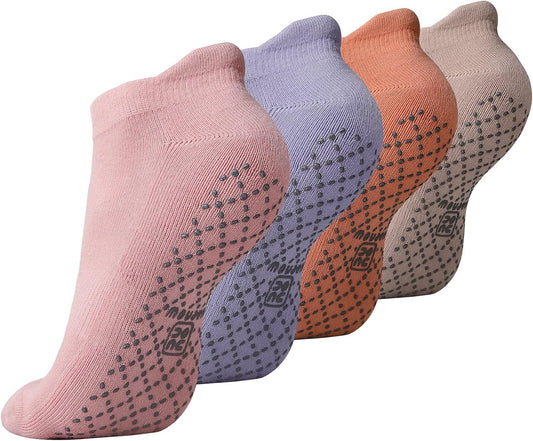 Unisex Non Slip Grip Socks with Cushion for Yoga Pilates Barre Home & Hospital