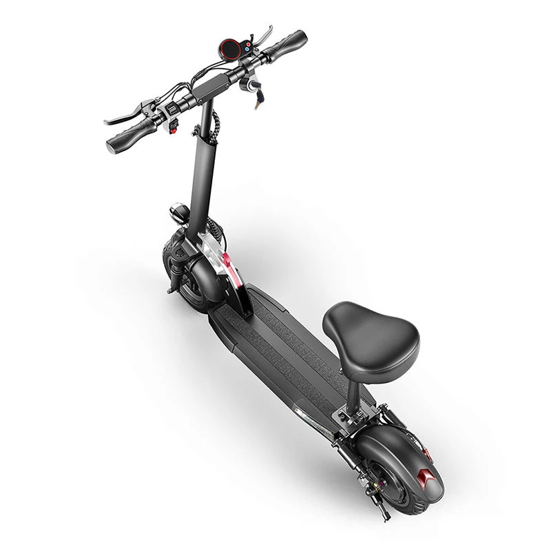 [USA DIRECT] WQ-HVD Electric Scooter 48V 15Ah Battery 800W Motor 10Inch Tires 40-50KM Max Mileage 150KG Max Load Folding E-Scooter W/ Seat