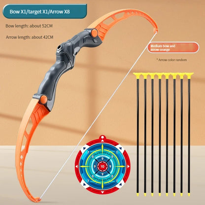 52cm Children's Bow and Arrow Set for Archery Practice - Recurve Outdoor Shooting Toy with Target, Ideal Gift for Boys