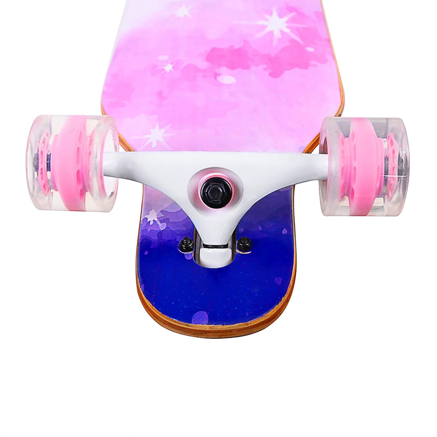Longboard Skateboard, 41 Inch 8 Layer Canadian Maple Drop through Longboards for Kids Boys Girls Youths Beginners.