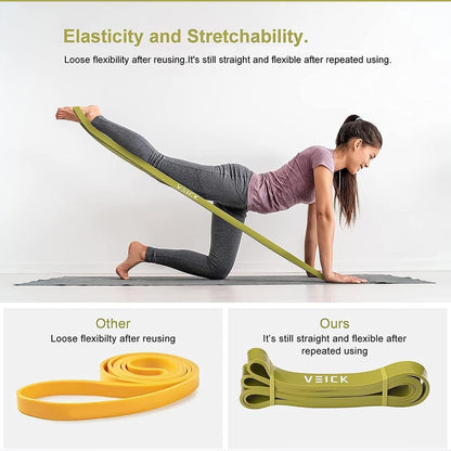 Resistance Bands for Working Out, Exercise Bands, Workout Bands, Pull up Assistance Bands, Long Heavy Stretch Bands Set for Men and Women, Power Weight Gym at Home Fitness Equipment