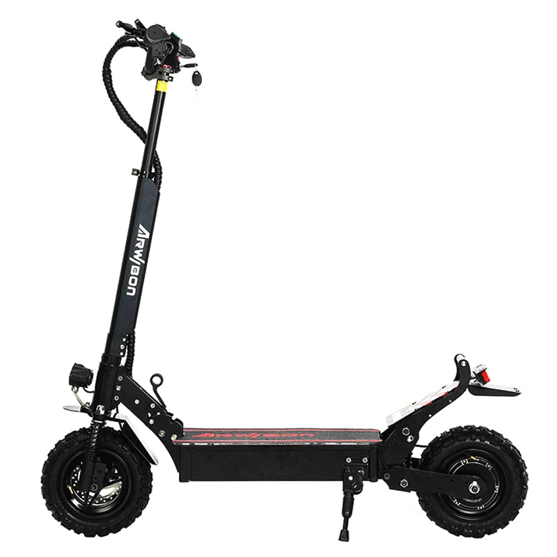[US DIRECT] Arwibon Q30 Oil Brake 2500W 48V 16Ah Dual Motor 11 Inch Off-Road Tire Electric Scooter 100Kg Max Load 40-60Km Range