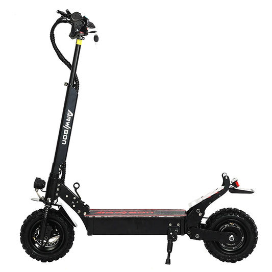 [US DIRECT] Arwibon Q30 Oil Brake 2500W 48V 16Ah Dual Motor 11 Inch Off-Road Tire Electric Scooter 100Kg Max Load 40-60Km Range