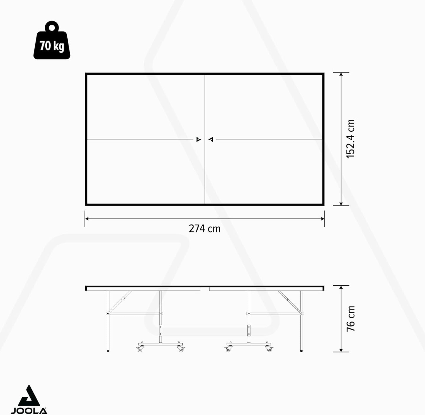 inside Professional MDF Indoor Ping Pong Table with Quick Clamp Table Tennis Net and Post Set - 10 Minute Easy Assembly - Tournament Quality - Foldable with Single Player Playback Mode