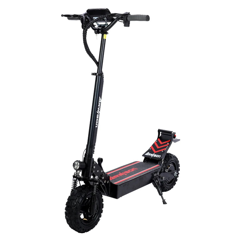 [US DIRECT] Arwibon Q30 Oil Brake 2500W 48V 16Ah Dual Motor 11 Inch Off-Road Tire Electric Scooter 100Kg Max Load 40-60Km Range