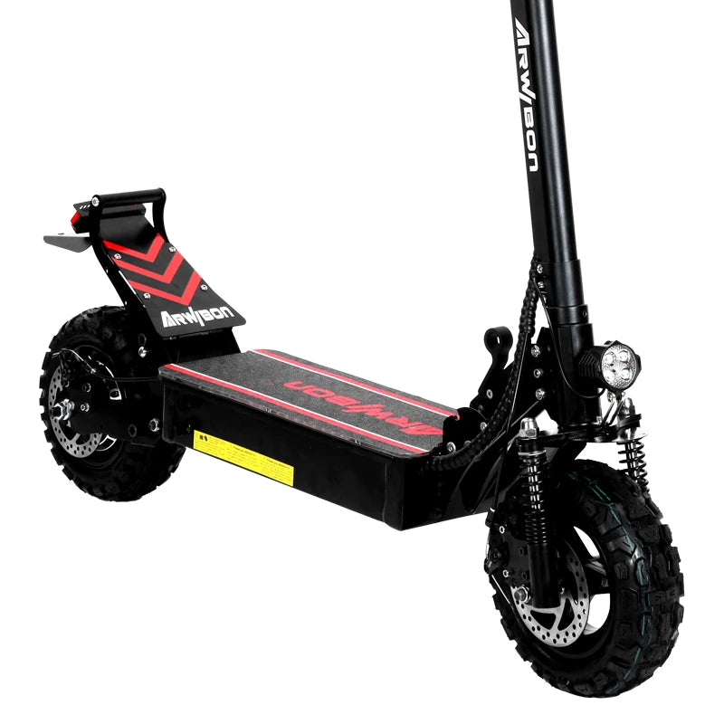 [US DIRECT] Arwibon Q30 Oil Brake 2500W 48V 16Ah Dual Motor 11 Inch Off-Road Tire Electric Scooter 100Kg Max Load 40-60Km Range