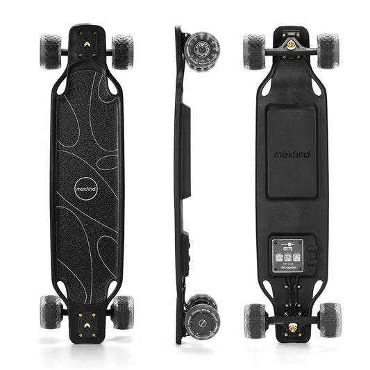 [USA DIRECT]  Max5 PRO Electric Skateboard 36V 4.4AH Samsungbattery 650W*2 Dual Motors 90Mm/3.5Inch Tires 25-35KM Max Mileage 100KG Max Load