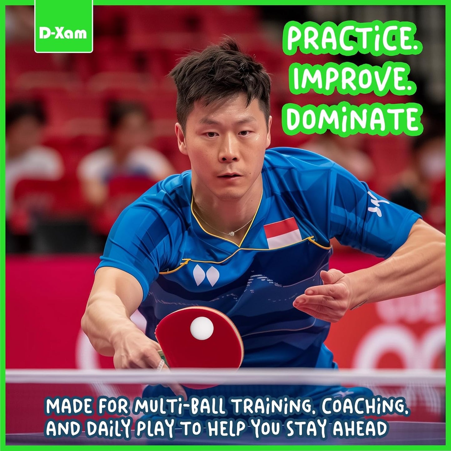 Ping Pong Balls White 15 or 50 Pack, Professional ABS Table Tennis Ball 1 Star 40Mm Official Size + Weight, for Training & Practice - Durable High Performance