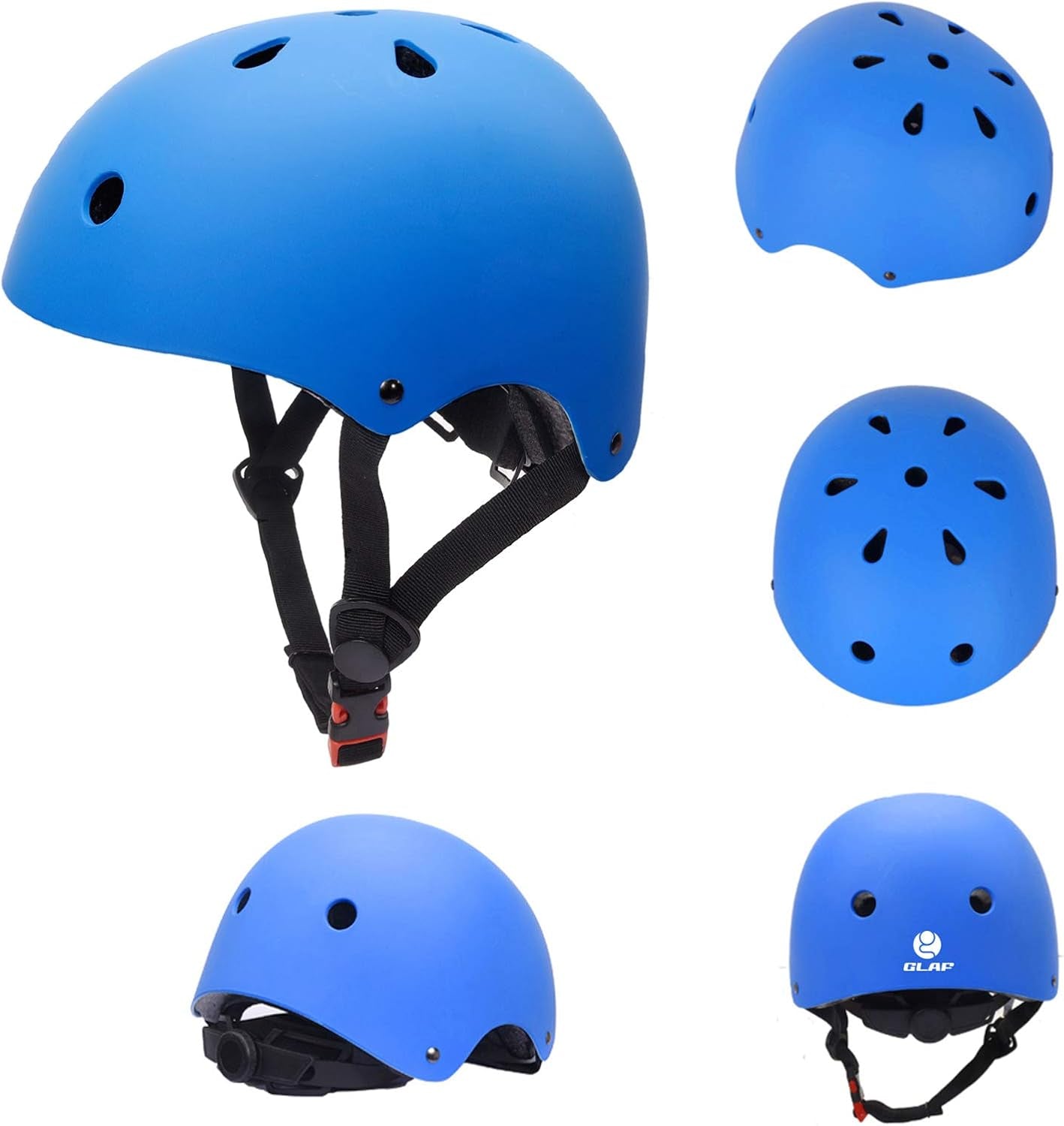 Adjustable Multi-Sport Toddler Helmet for Ages 2-8, Lightweight Bicycle and Skateboard Safety Gear in Three Sizes for Children and Youth 8-14
