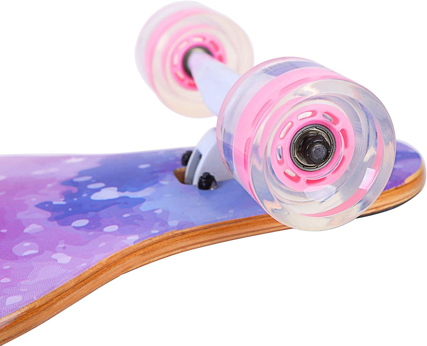 Longboard Skateboard, 41 Inch 8 Layer Canadian Maple Drop through Longboards for Kids Boys Girls Youths Beginners.