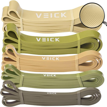 Resistance Bands for Working Out, Exercise Bands, Workout Bands, Pull up Assistance Bands, Long Heavy Stretch Bands Set for Men and Women, Power Weight Gym at Home Fitness Equipment