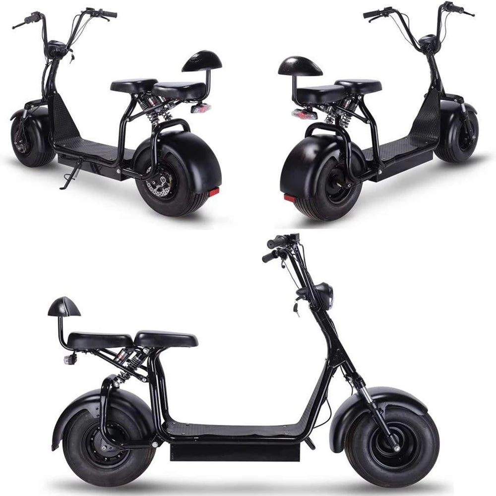 [USA Direct] Mototec Knockoutk1 Electric Scooter 60V 12AH Battery 1000W Motor 25-35KM Mileage Range 200KG Max Load E-Scooter