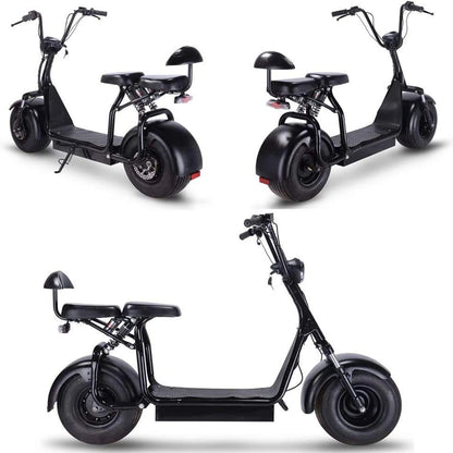 [USA Direct] Mototec Knockoutk1 Electric Scooter 60V 12AH Battery 1000W Motor 25-35KM Mileage Range 200KG Max Load E-Scooter