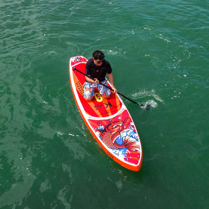 [UK Direct]  Inflatable Stand up Paddle Board Surfboard Complete Paddleboard Accessories Adjustable Paddle, Pump, ISUP Travel Backpack, Leash, Waterproof Bag, Adult Paddle Board SUPFR01A