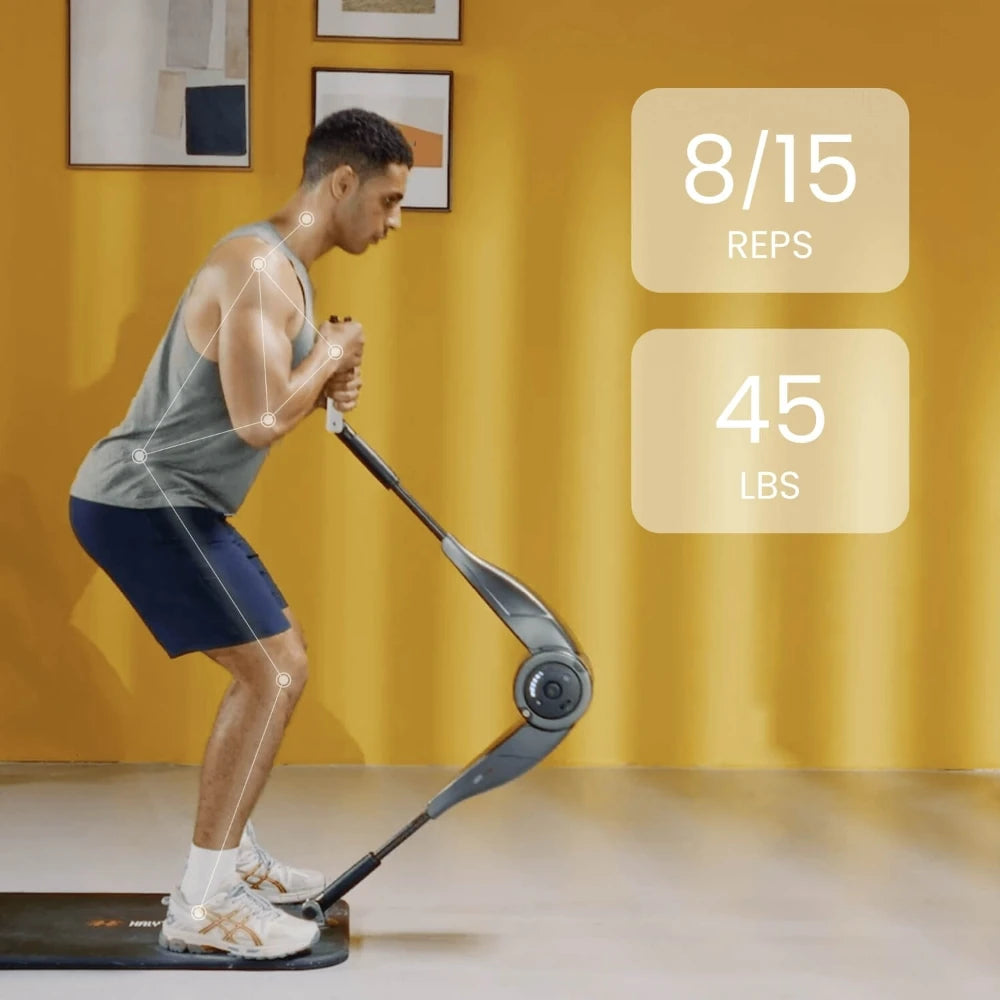 [USA Direct] HALYTUS Hookee plus Smart Fitness Equipment 5-100 Lbs Resistance 20 Levels Adjustable Resistance App Accurate Recording Training of Abdomen Hips Legs for Home Gym Workout